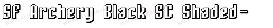 SF Archery Black SC Shaded字体转换